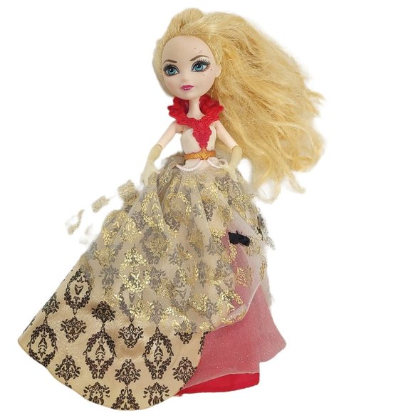 Ever After High Apple White Thronecoming Doll 10.5 Inch Figure Mattel Toy Gown - Picture 1 of 11